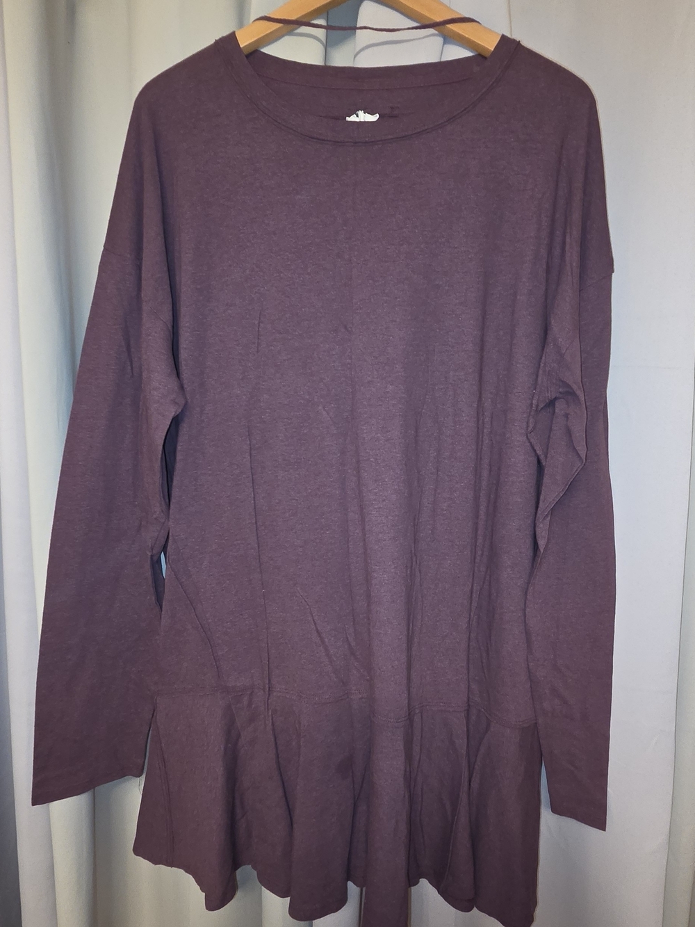 We The Free Plum Long Sleeve Tunic Top